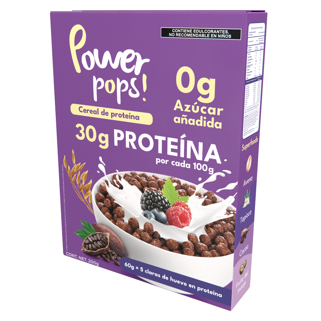 Caja de 14 pzas Power pops! + 60 ¡Mucha proteína! de 50 g + Envio Gratis