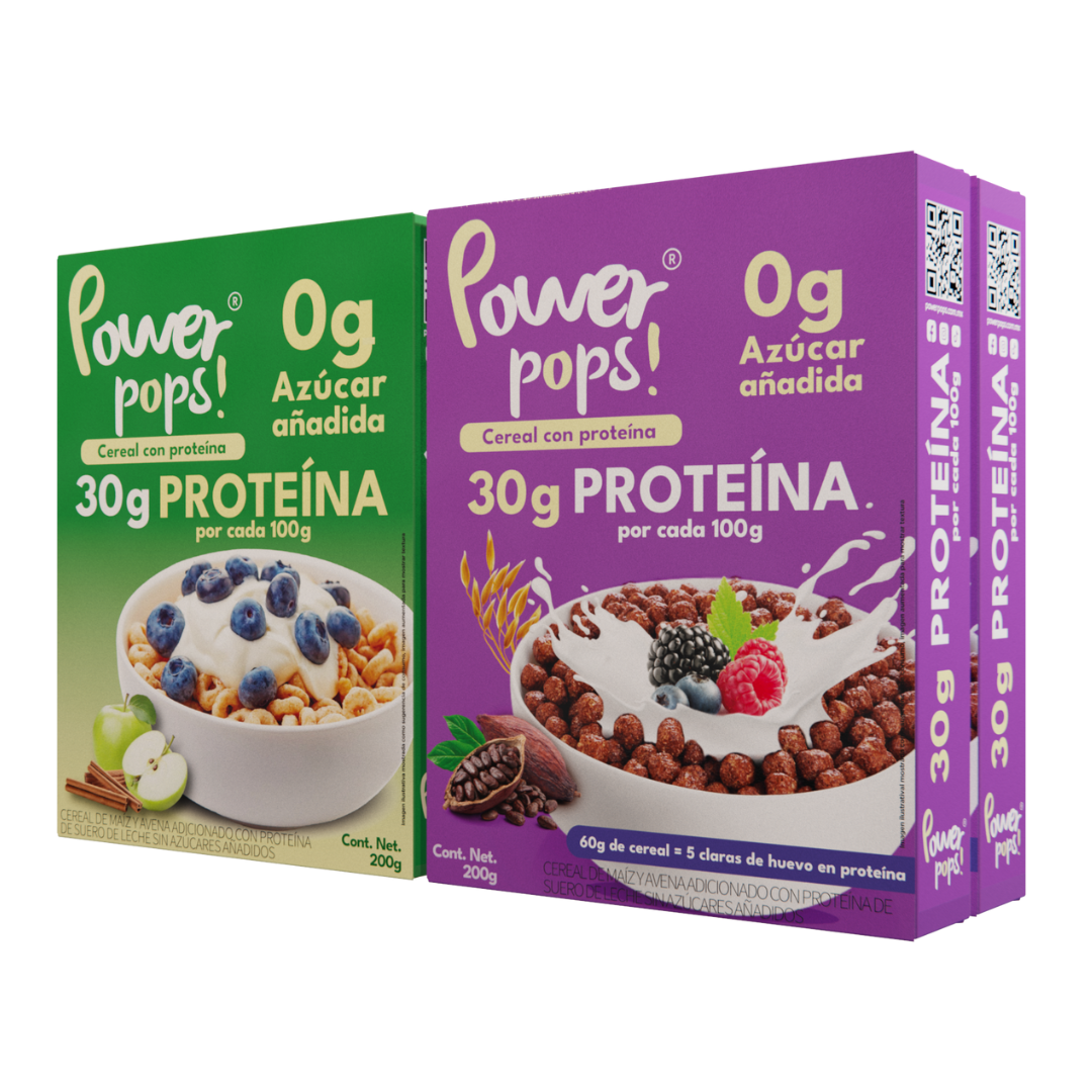 4-pack Power pops! Manzana Canela + Envío gratis