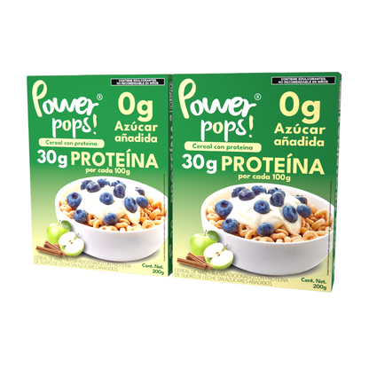 2-pack Power pops! cereal alto en proteína de suero de leche