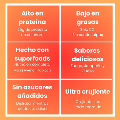 15 pzas de 50 g ¡Mucha Proteína! con Envio Gratis