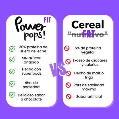 All Stars Pack --> 6 Power pops! + 6 ¡Mucha proteína! + Cuchara Tornasol y Bowl  de Regalo ENVIO GRATIS