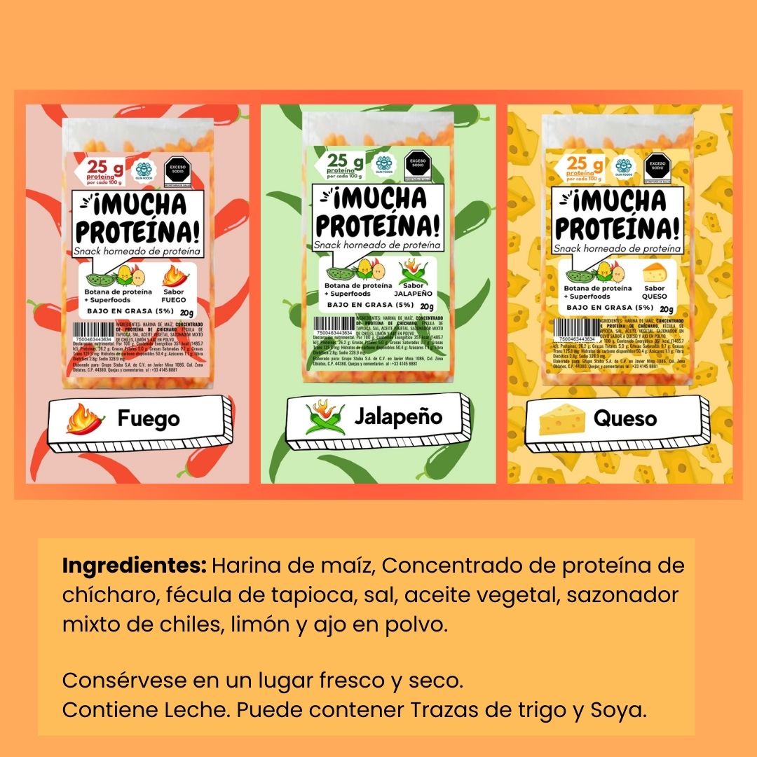 30 pack 50 g ¡Mucha Proteína! Envio Gratis