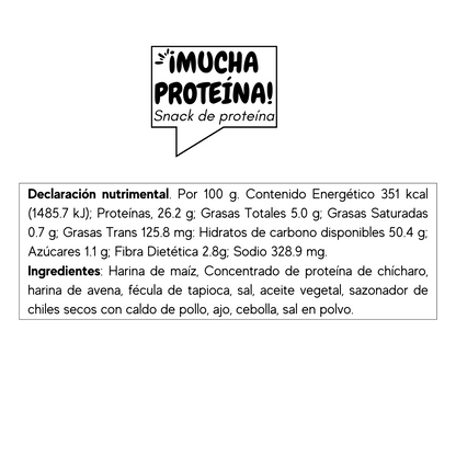 ¡Mucha proteína! distribuidor 120 pzas 50 g + Envio Gratis