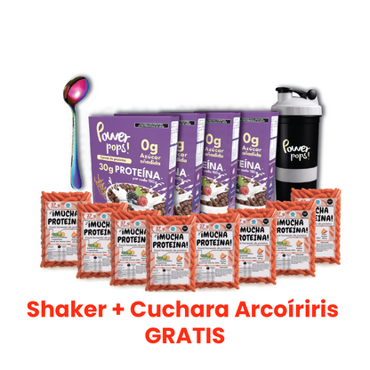 Hot Pack | Power pops! + ¡Mucha Proteína + Cuchara y Shaker GRATIS